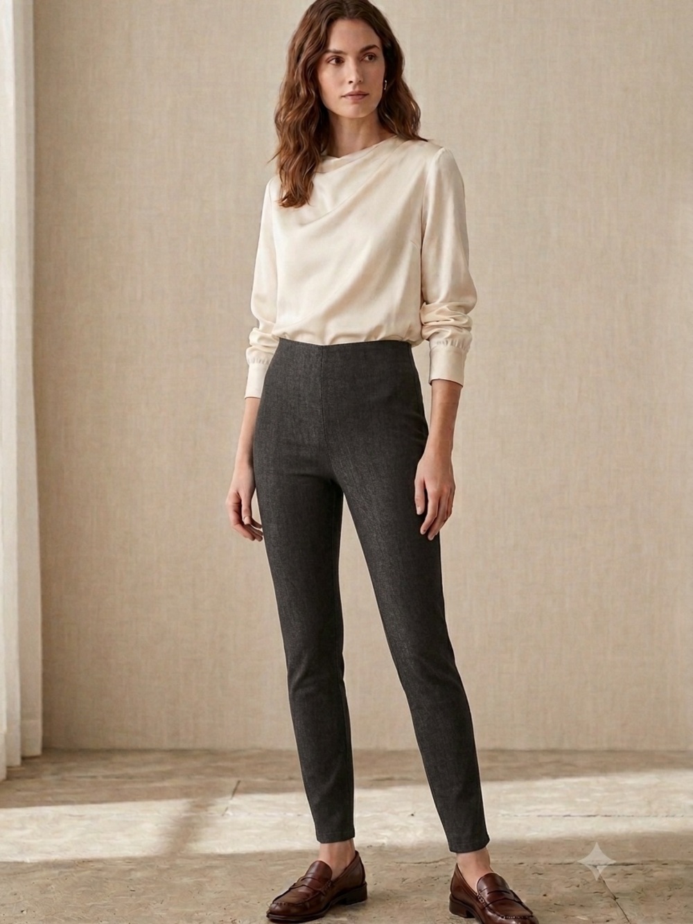 Vince Gray Denim Dress Pants Sz M NWT msrp $195